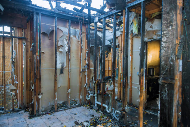 Professional Soot Cleanup technician working in Matthews, NC